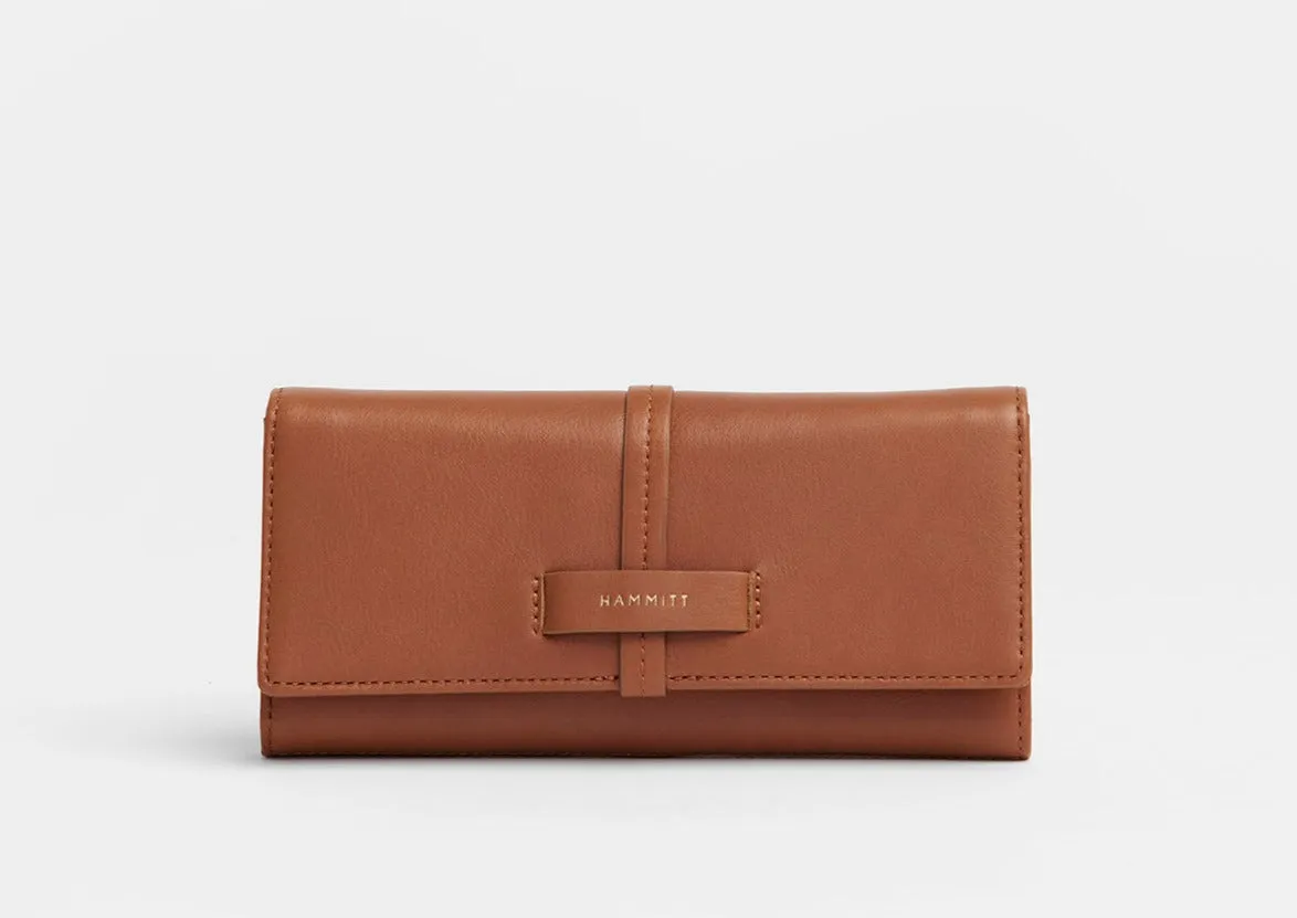 Benjamin Wallet Slim - Caffe Tan/ Brushed Silver