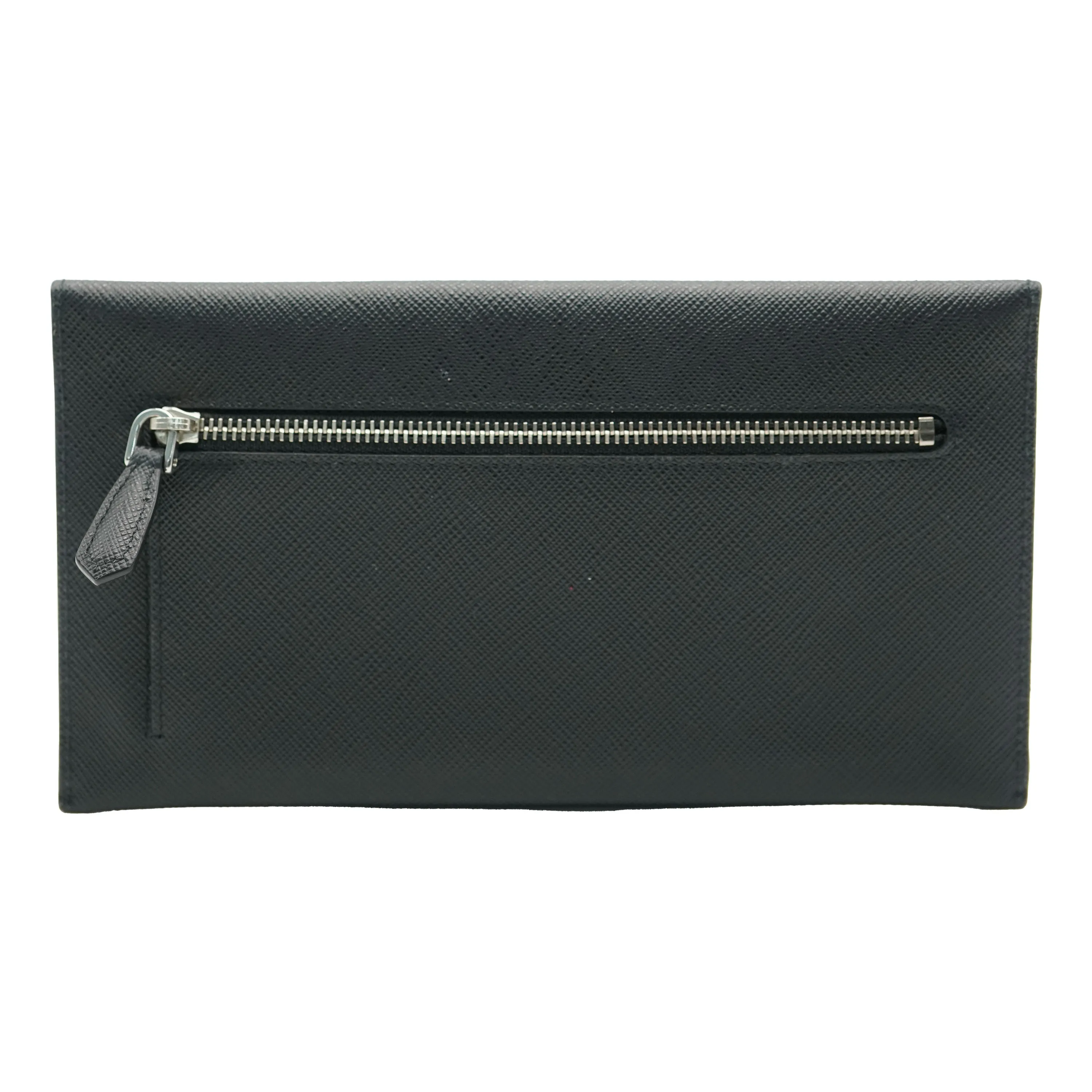 Black Saffiano Envelope Slim Wallet