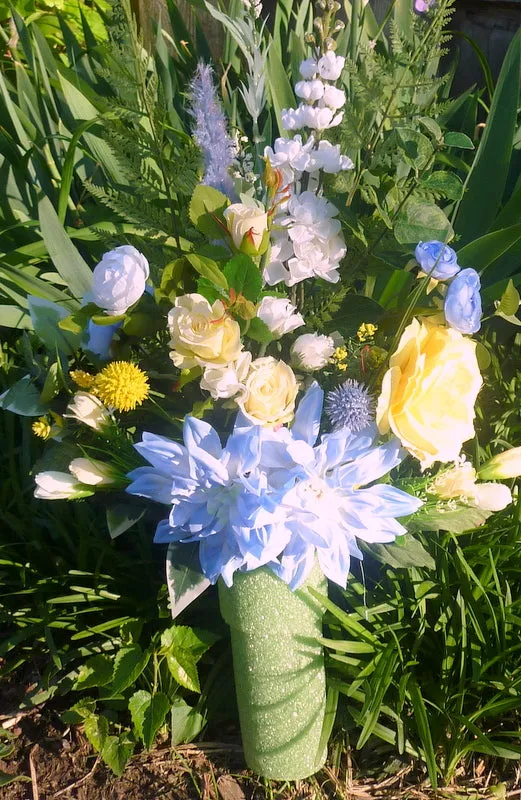 Blue and Yellow cemetery insert