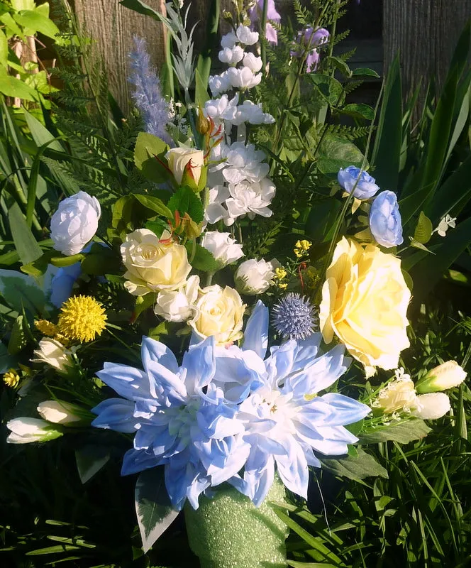 Blue and Yellow cemetery insert