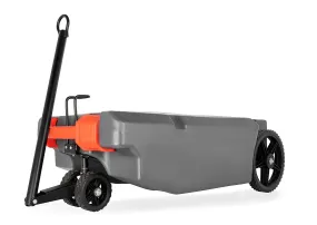 Camco Rhino RV Heavy Duty 28 Gallon Portable Waste Holding Tank with Steerable Wheels | Complete Kit with Hoses and Accessories (39005), Gray