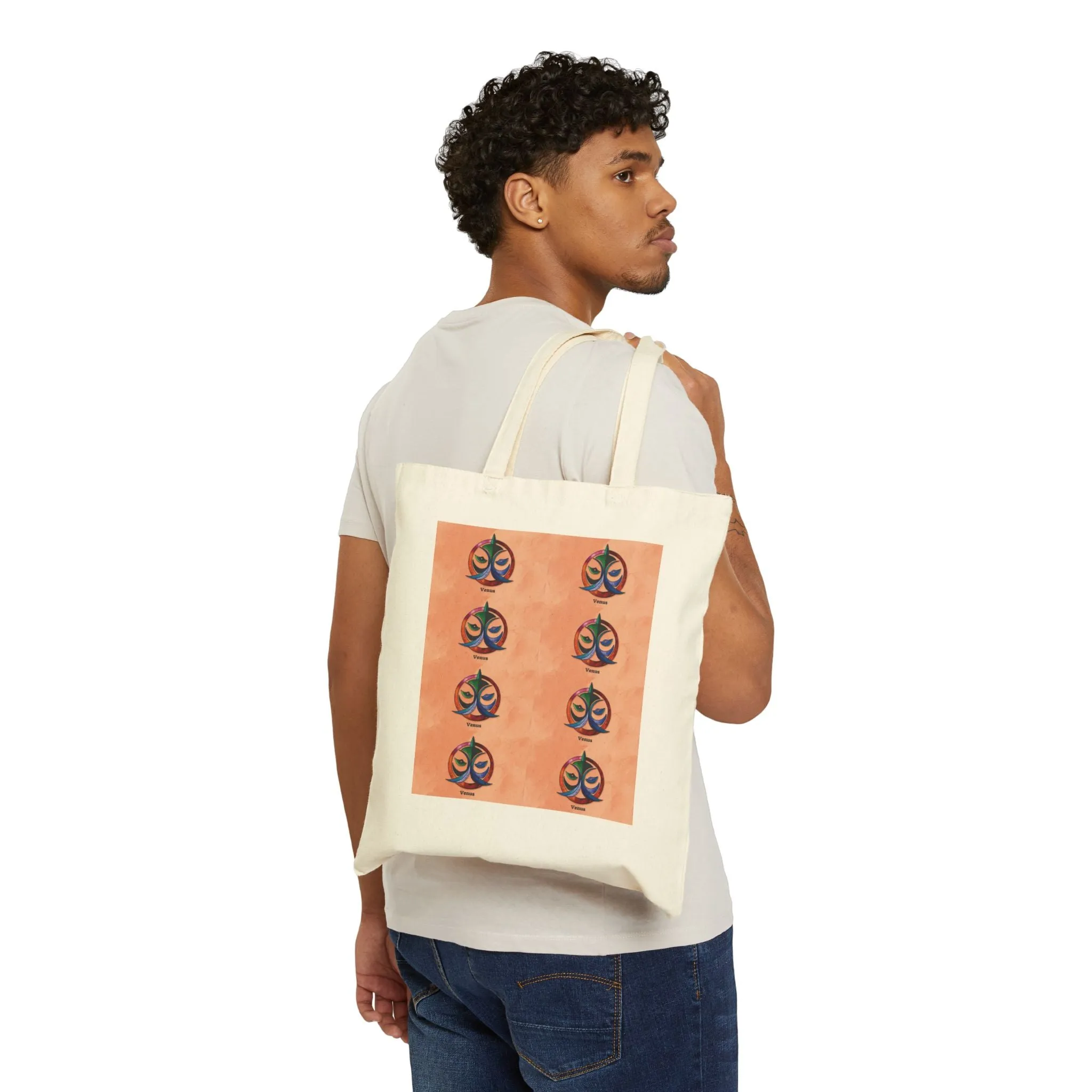 Canvas Tote Bag with Sabian Symbols