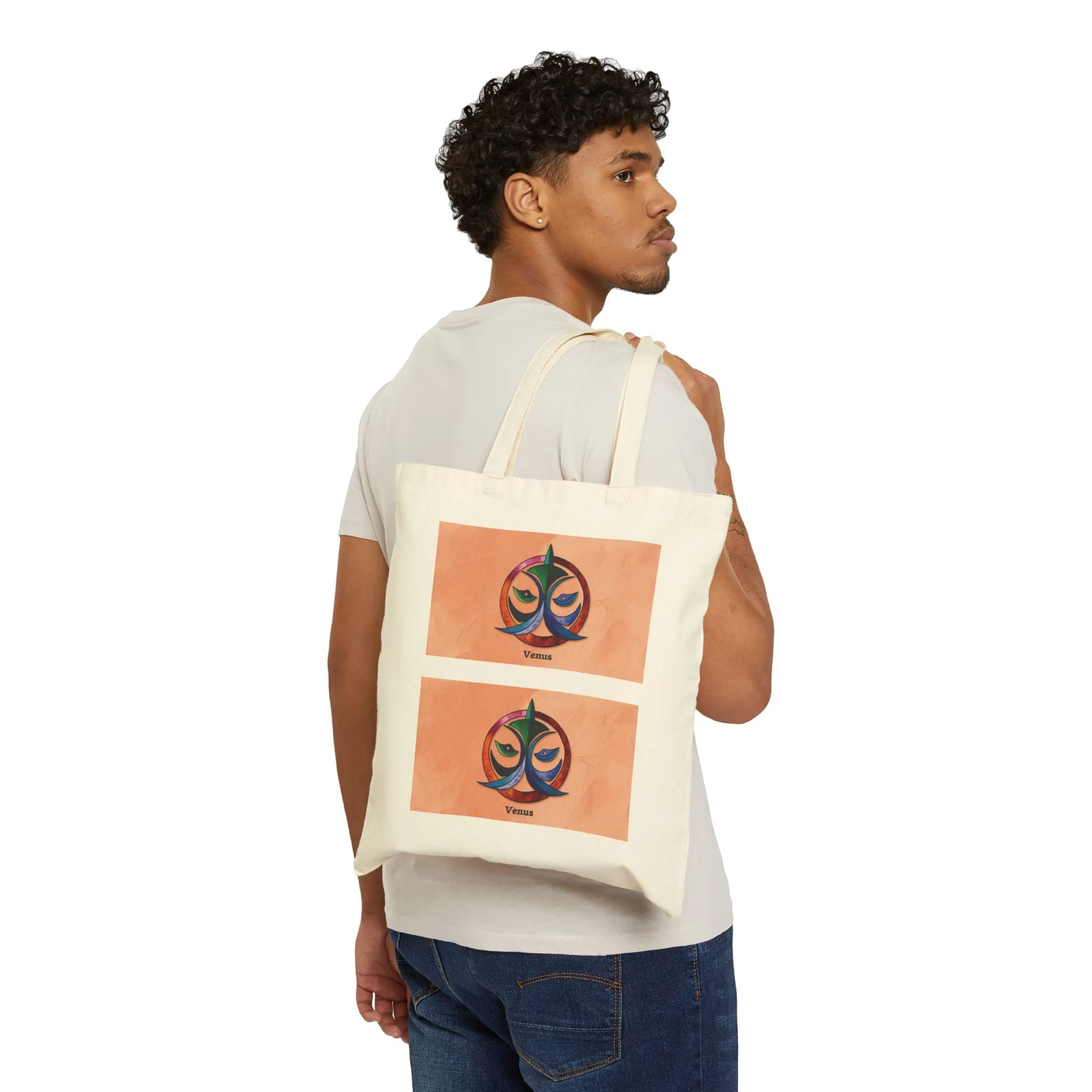 Canvas Tote Bag with Sabian Symbols