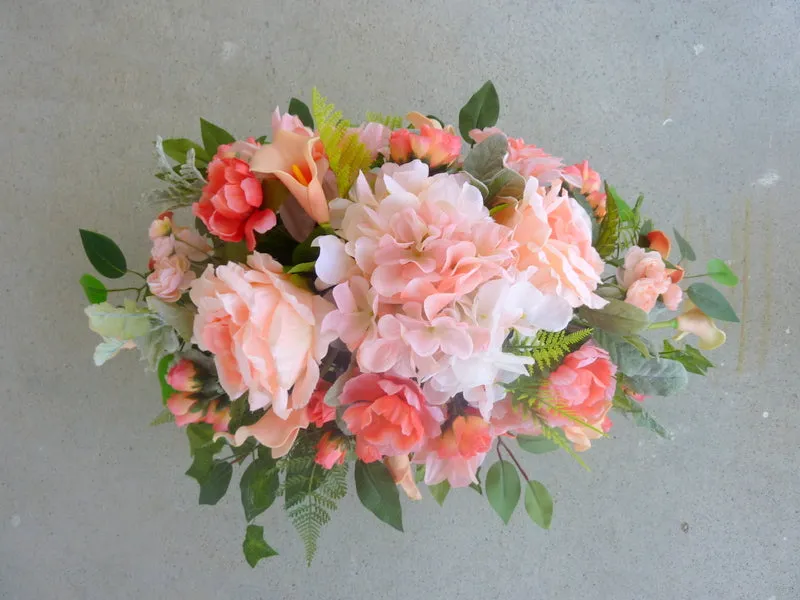 Cemetery headstone Flowers, Grave site spray