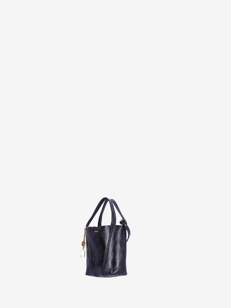 Chloe spin leather small tote bag