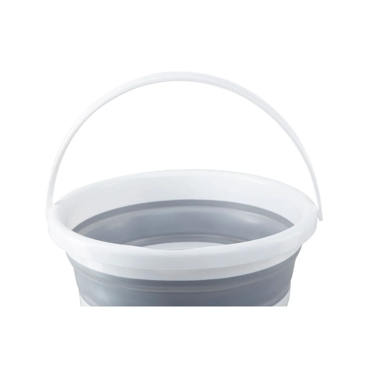 Collapsible Bucket (10L) - Grey/White