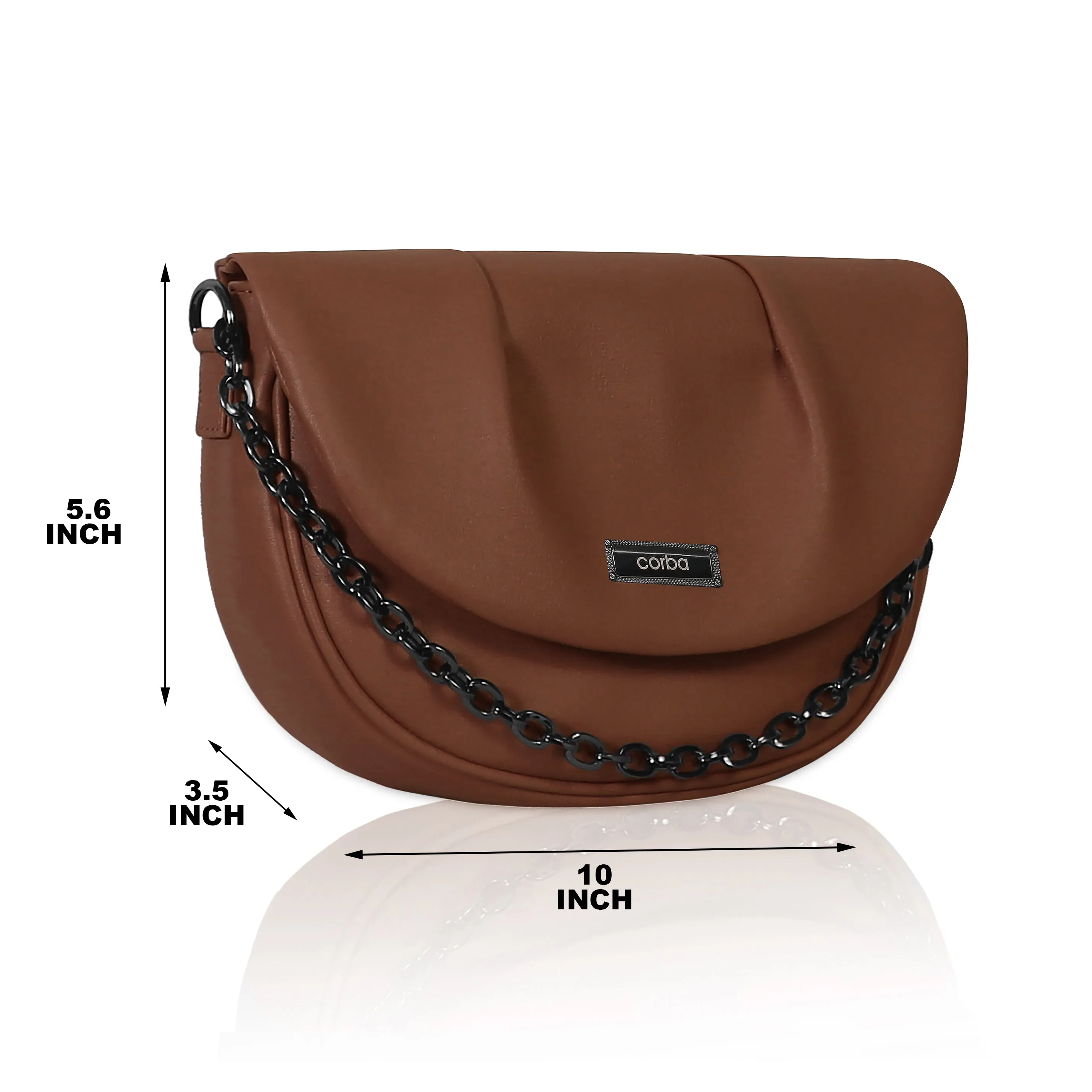 Corba Women Sling Bag Dark Brown