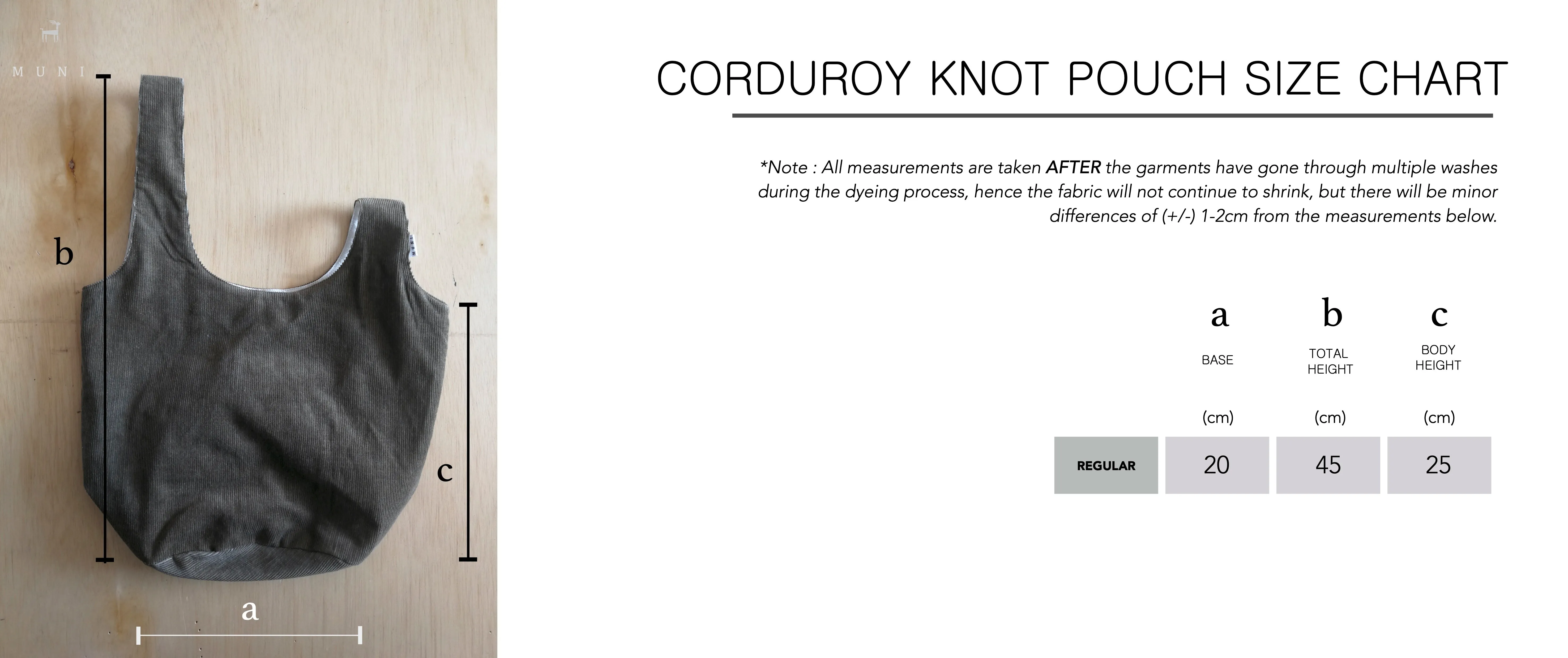CORDUROY KNOT BAG