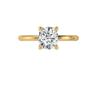 Cushion Diamond Engagement Ring Under Halo 0.07 ct. tw.