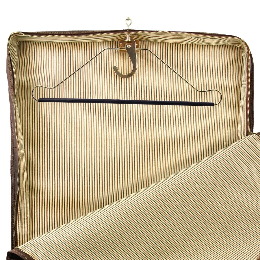 Deluxe Leather Travel Bag Set