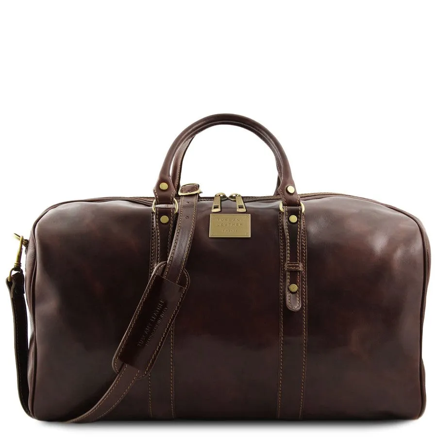 Deluxe Leather Travel Bag Set