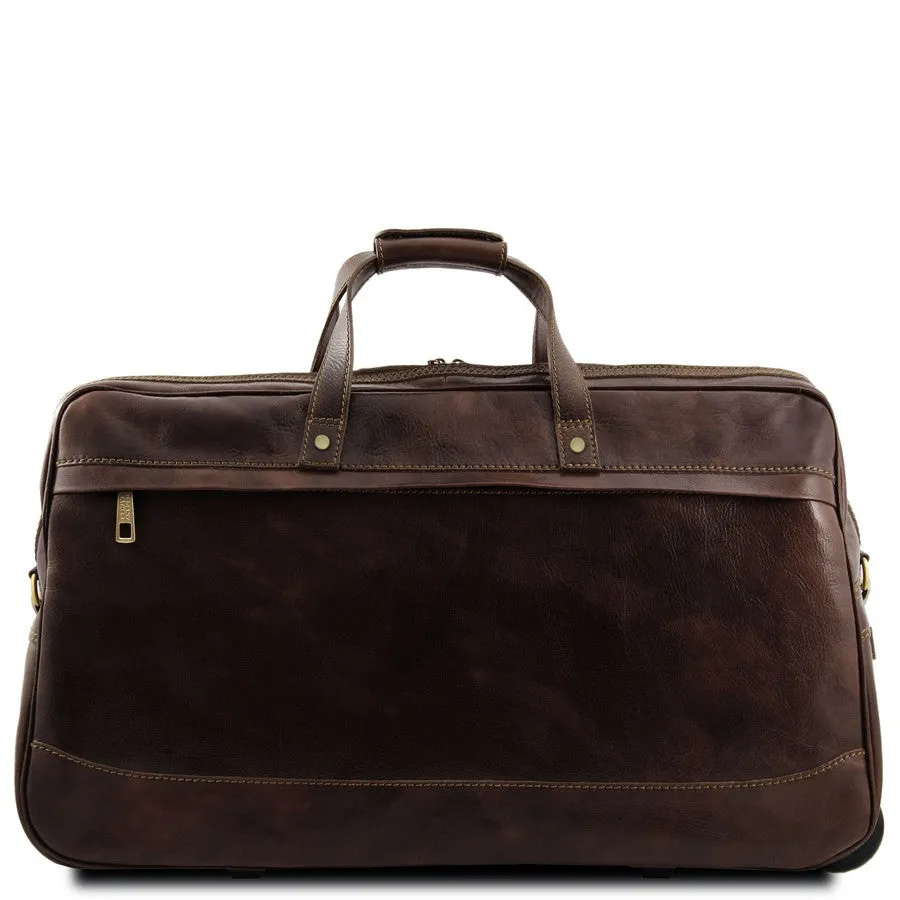 Deluxe Leather Travel Bag Set