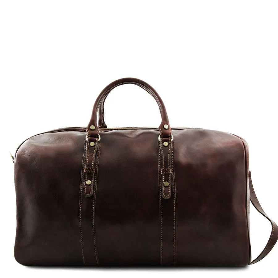Deluxe Leather Travel Bag Set