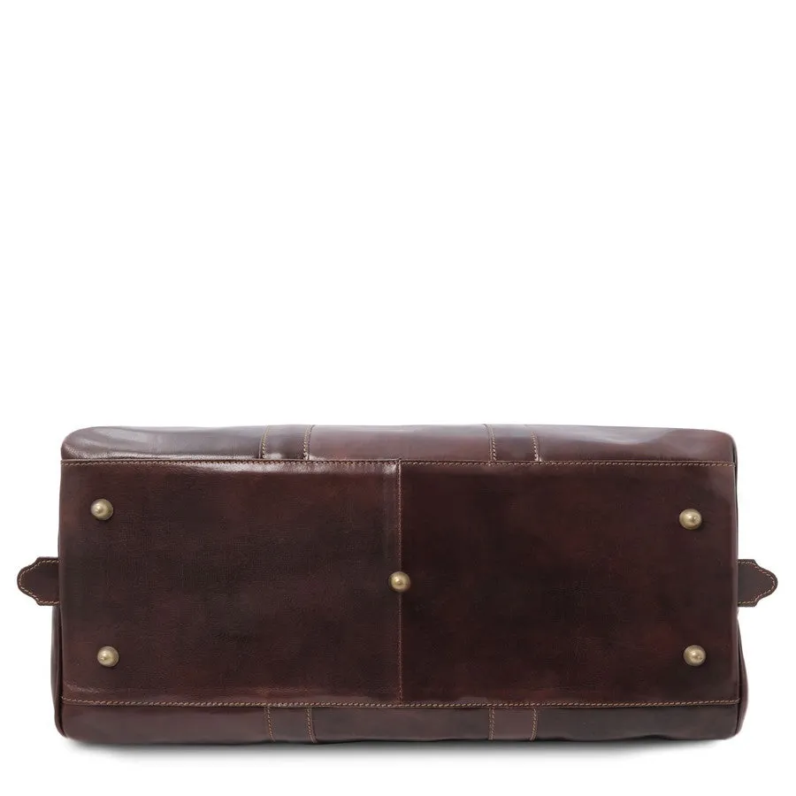 Deluxe Leather Travel Bag Set