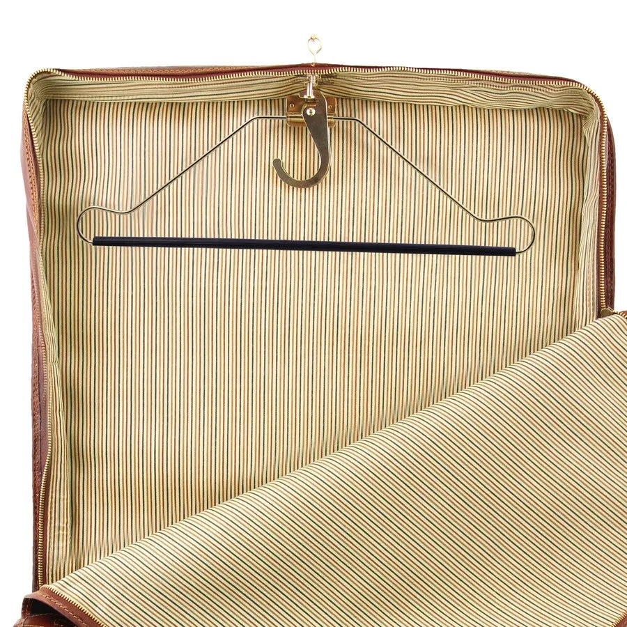 Deluxe Leather Travel Bag Set