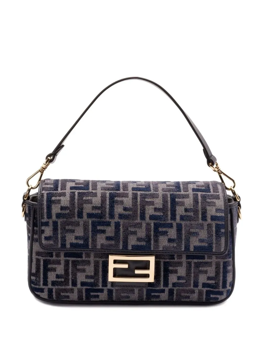 DENIM BAGUETTE WITH MONOGRAM