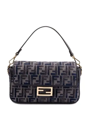 DENIM BAGUETTE WITH MONOGRAM