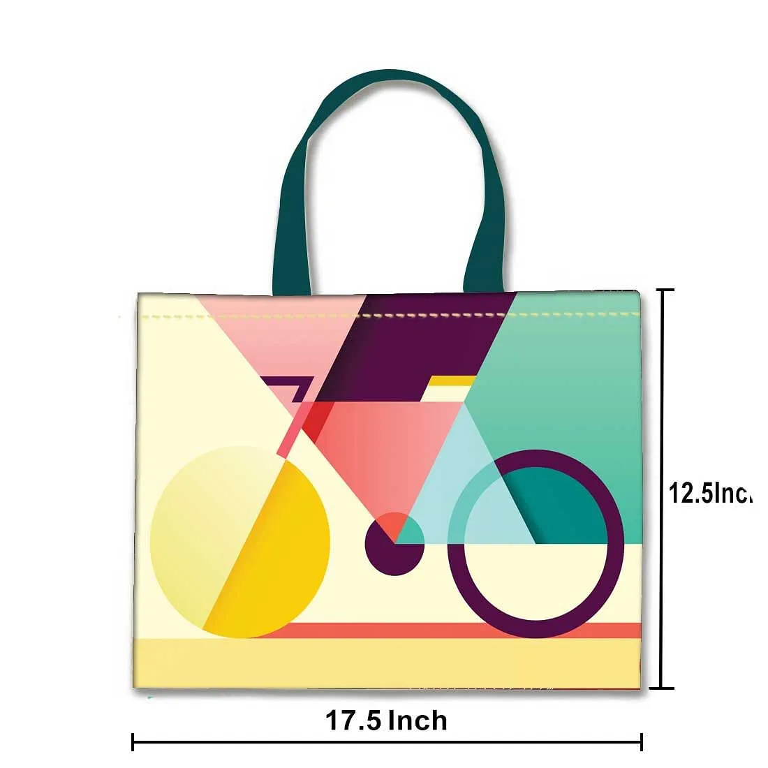 Designer Tote Bag With Zip Beach Gym Travel Bags -  Cycle Art