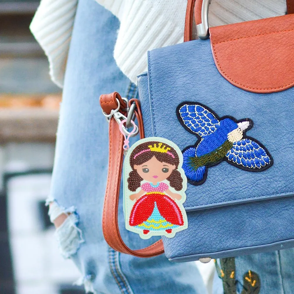 DIY Special Shaped Diamond  Girl Wallet Coin Purse