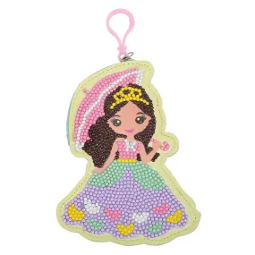 DIY Special Shaped Diamond  Girl Wallet Coin Purse