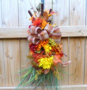 Fall door decorations, Fall wreath