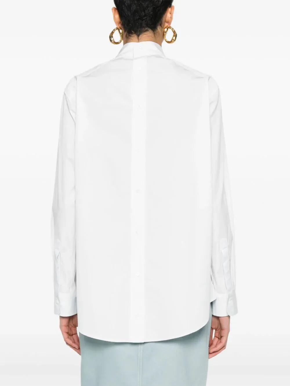 FENDI Classic Men's Button-Up Shirt with Korean Collar