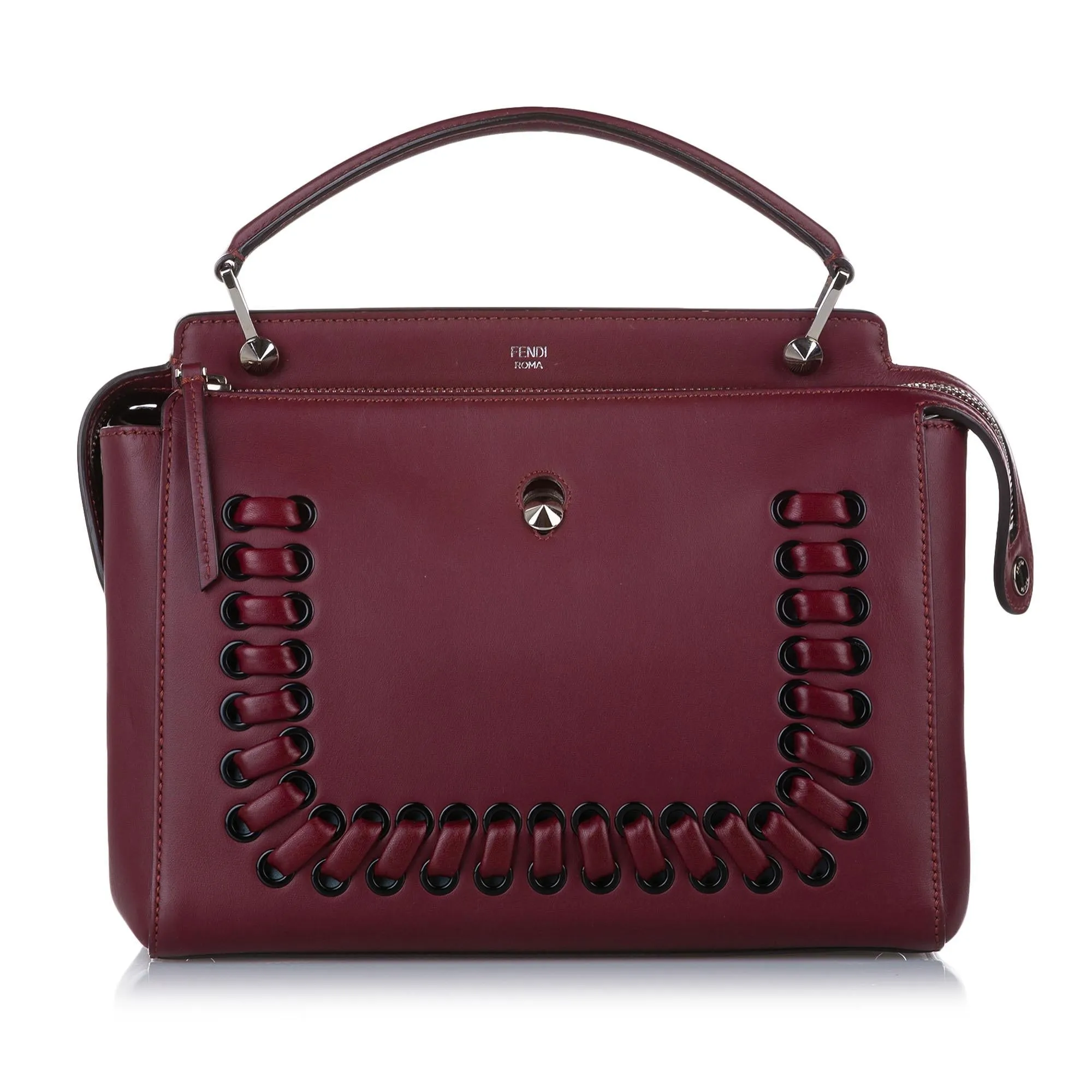 Fendi DotCom Leather Satchel (SHG-32334)