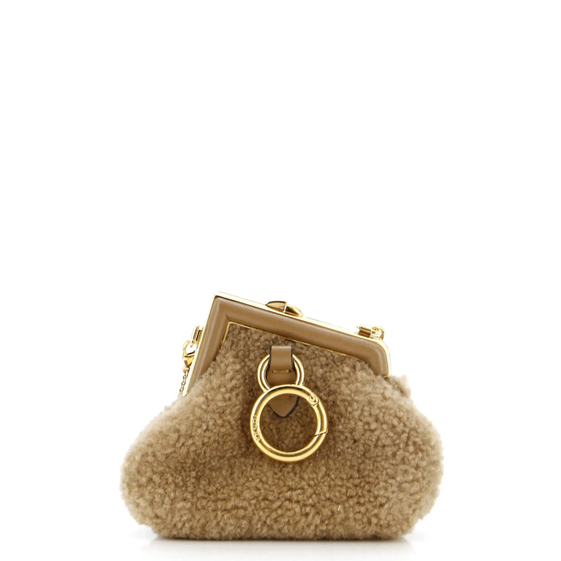 First Charm Crossbody Bag Shearling Nano