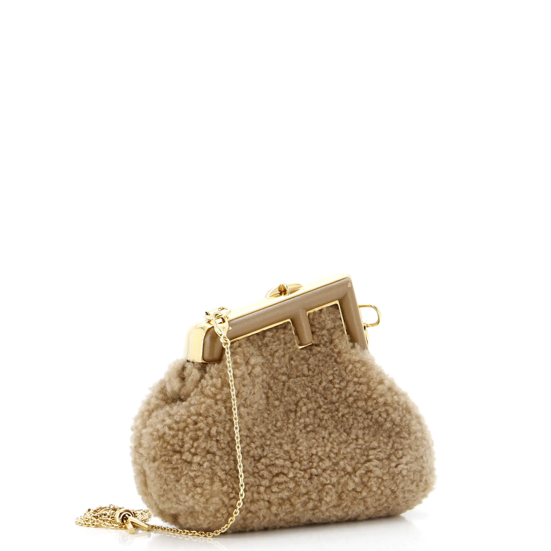 First Charm Crossbody Bag Shearling Nano