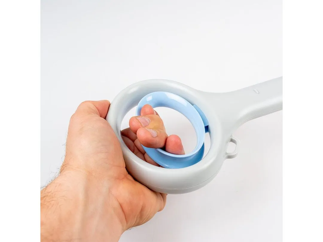 Foldable poop scooper 15x11x70cm grey/blue