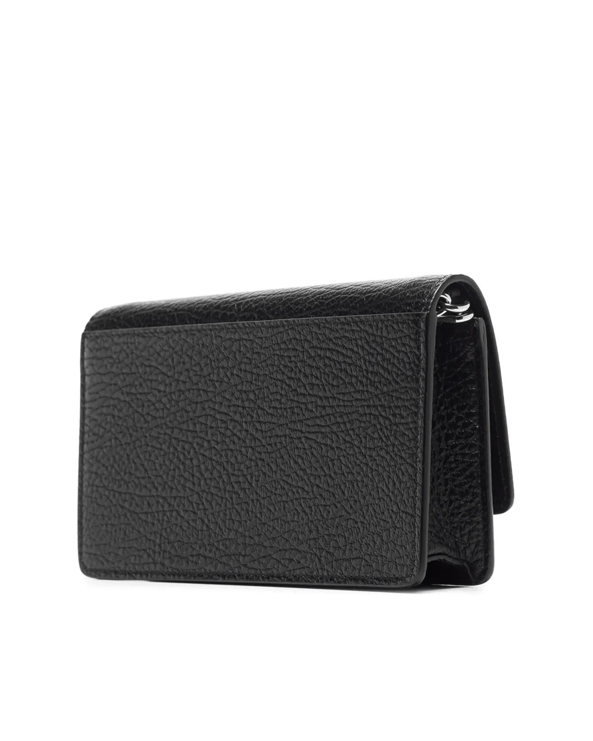 Four Stitches Chain Wallet Black