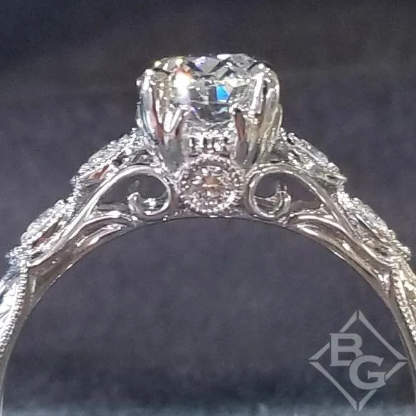 Gabriel & Co. "Chelsea" Oval Cut Diamond Engagement Ring