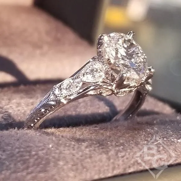 Gabriel & Co. "Chelsea" Oval Cut Diamond Engagement Ring