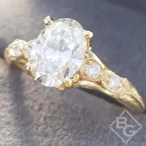 Gabriel & Co. "Chelsea" Oval Cut Diamond Engagement Ring