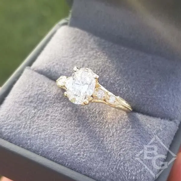 Gabriel & Co. "Chelsea" Oval Cut Diamond Engagement Ring
