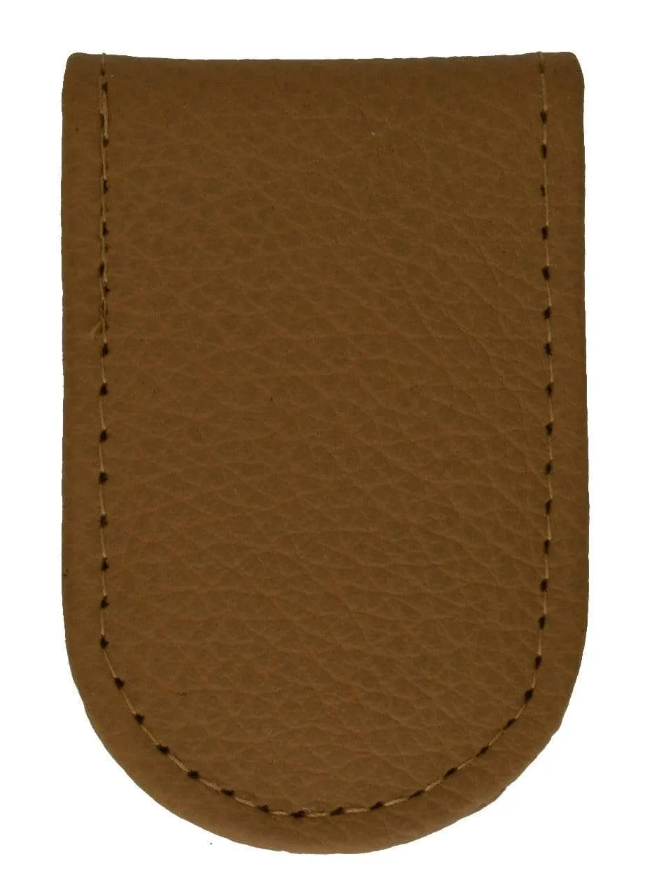 Genuine Leather Black Strong Magnetic Money Clip 812 CF (C)