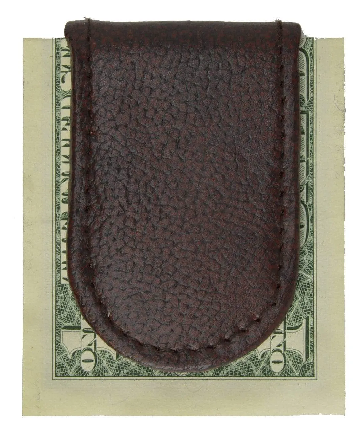 Genuine Leather Black Strong Magnetic Money Clip 812 CF (C)