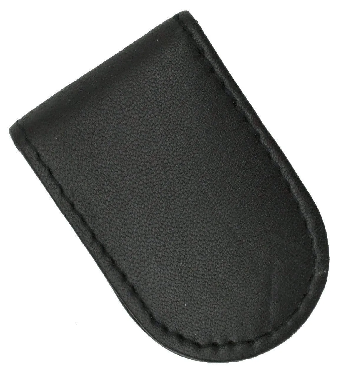 Genuine Leather Black Strong Magnetic Money Clip 812 CF (C)