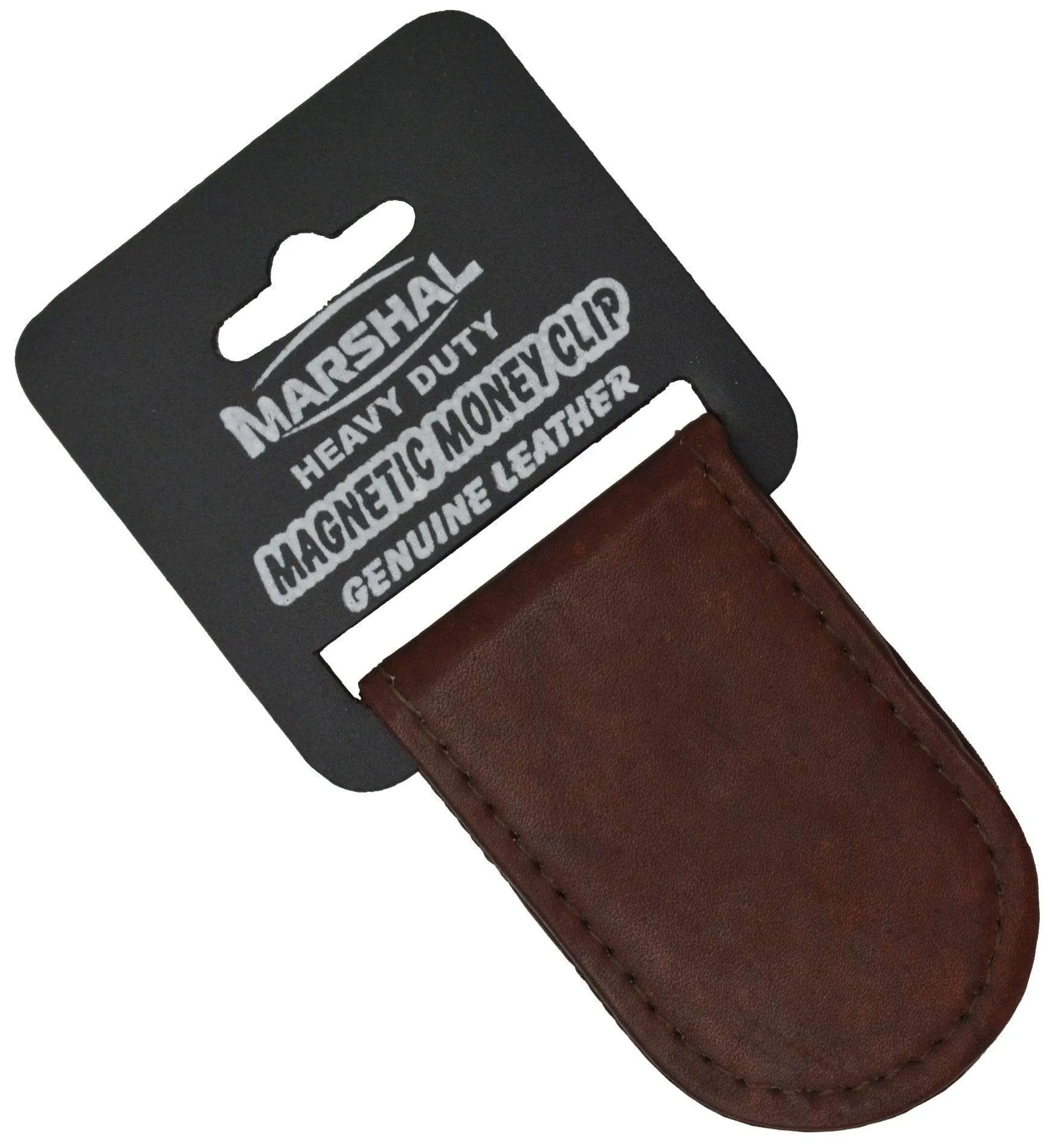 Genuine Leather Black Strong Magnetic Money Clip 812 CF (C)
