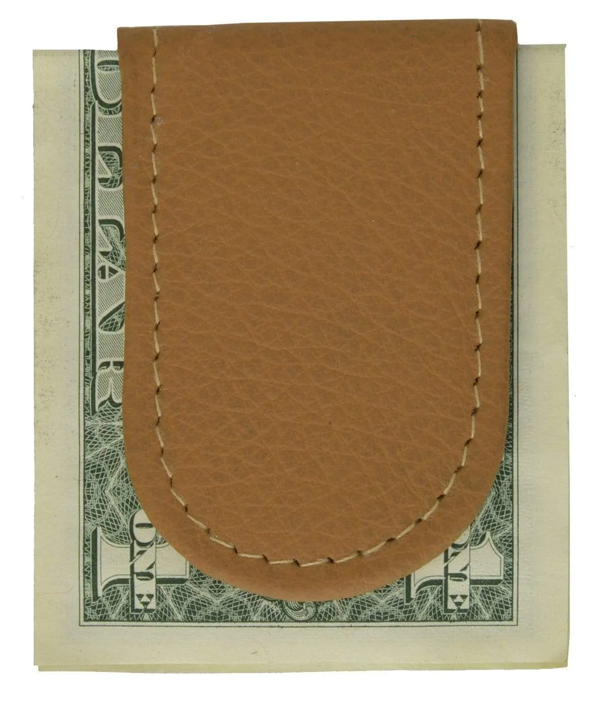 Genuine Leather Black Strong Magnetic Money Clip 812 CF (C)