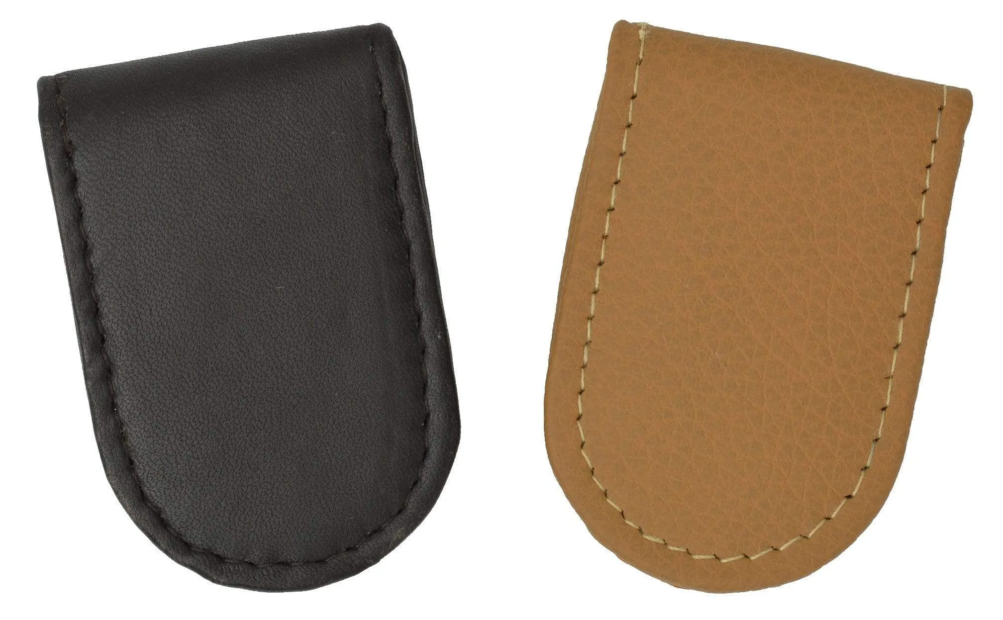 Genuine Leather Black Strong Magnetic Money Clip 812 CF (C)