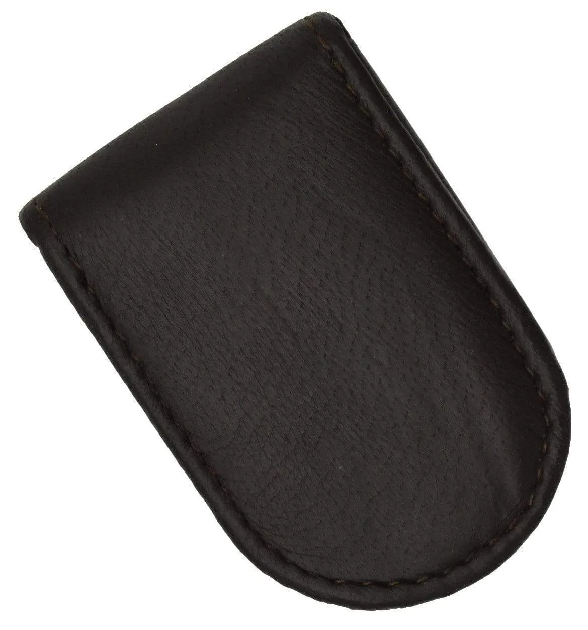 Genuine Leather Black Strong Magnetic Money Clip 812 CF (C)