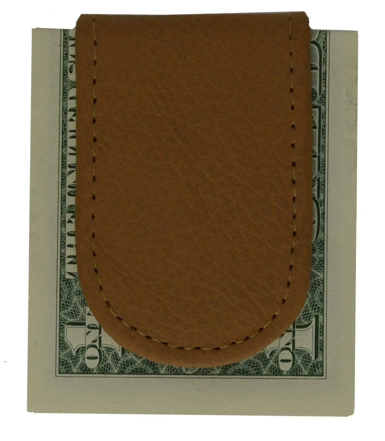 Genuine Leather Black Strong Magnetic Money Clip 812 CF (C)