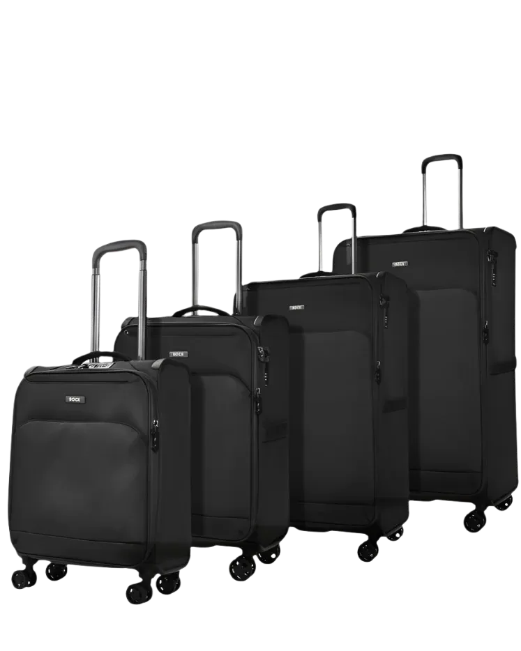 Georgia Set of 4 Suitcases - Black
