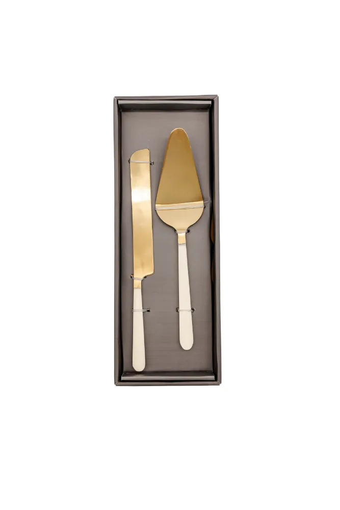 Gold Cake Serving Set
