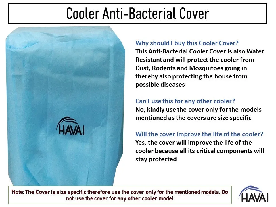 HAVAI Anti Bacterial Cover for Hindware Powerstorm 70 Litre Desert Cooler Water Resistant.Cover Size(LXBXH) cm: 64 X 45 X 118
