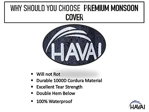 HAVAI Premium Cover for Usha Honeywell CL601PM 55 Litre Desert Cooler 100% Waterproof Cover Size(LXBXH) cm: 74 X 51 X 106