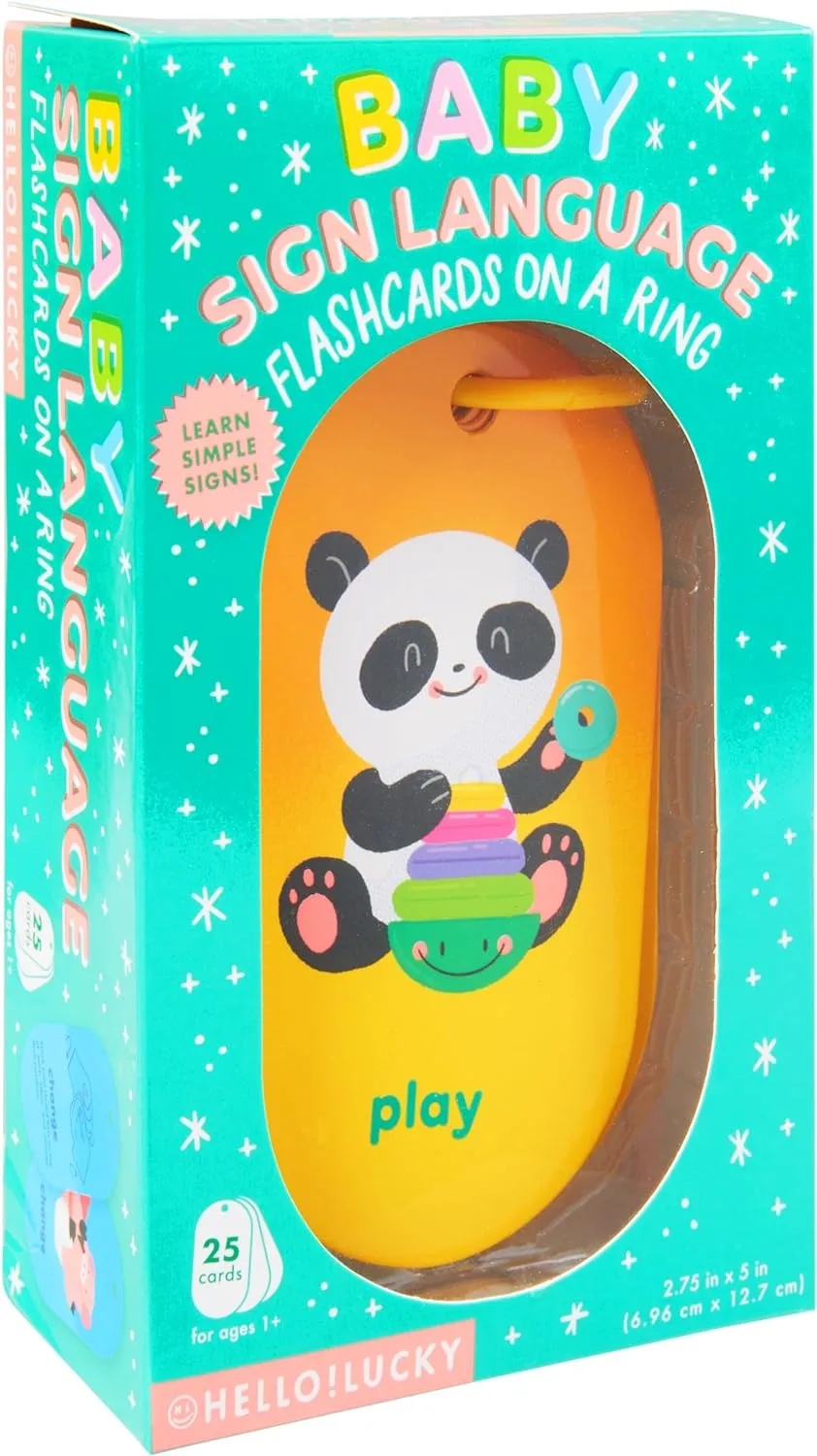 Hello!Lucky Baby's First Words Sign Language Flash Cards