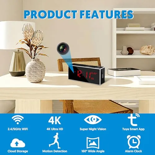 Hidden Camera Clock