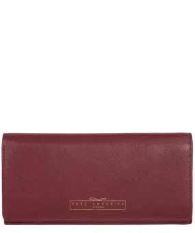 Holly' Plum Leather RFID Purse